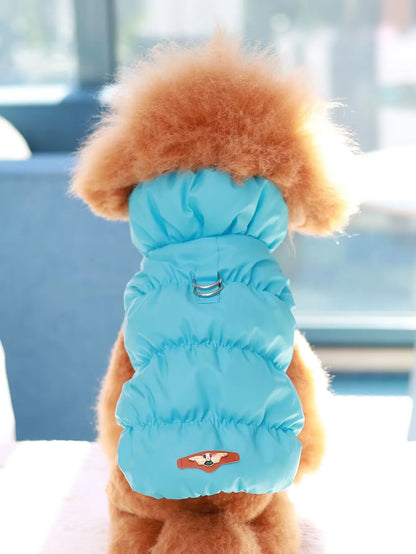 Dog Winter Jacket — 3-Layer Thick Warm Coat for Small to Medium Dogs