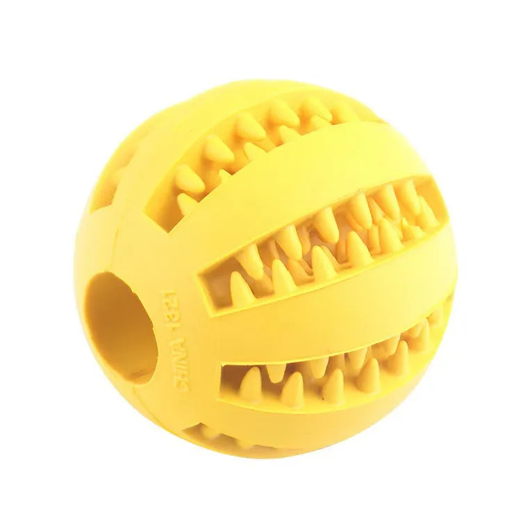 Dog Treat Feeder Chew Ball — Non-Toxic Bite-Resistant Teeth Cleaning Toy for Dogs & Cats
