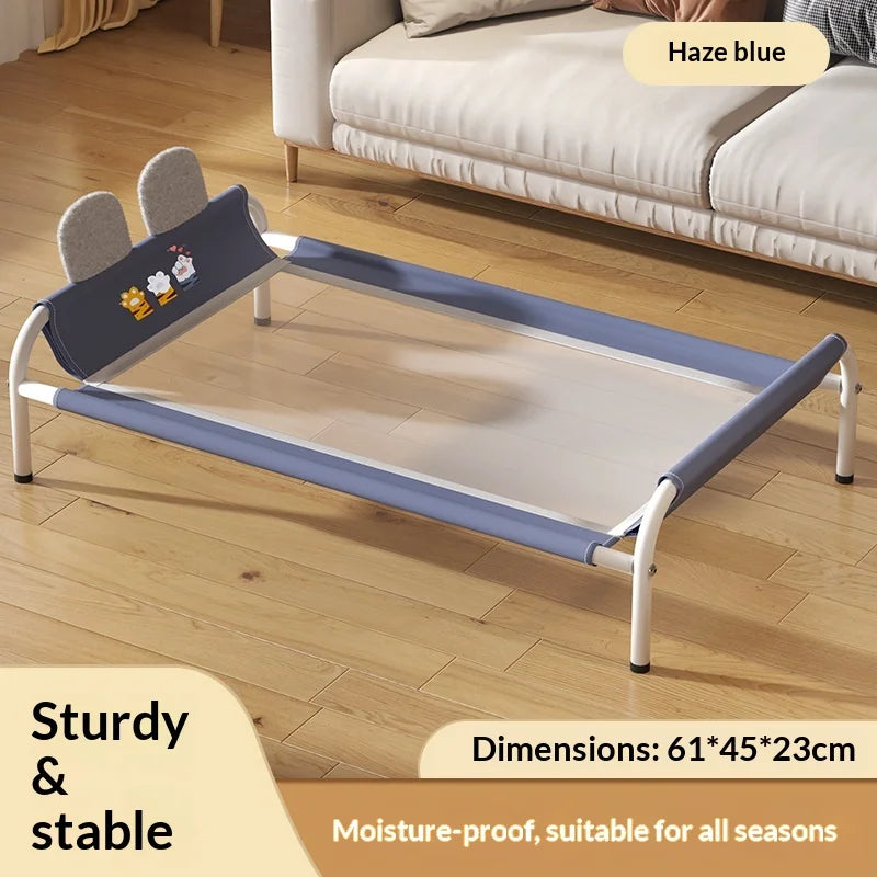 Elevated Cooling Pet Bed — All-Season Indoor & Outdoor Raised Kennel for Large Dogs & Cats