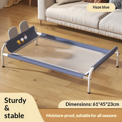 Elevated Cooling Pet Bed — All-Season Indoor & Outdoor Raised Kennel for Large Dogs & Cats