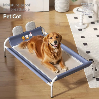 Elevated Cooling Pet Bed — All-Season Indoor & Outdoor Raised Kennel for Large Dogs & Cats