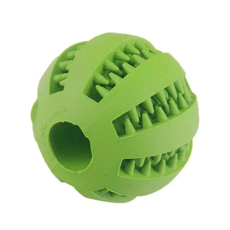 Dog Treat Feeder Chew Ball — Non-Toxic Bite-Resistant Teeth Cleaning Toy for Dogs & Cats