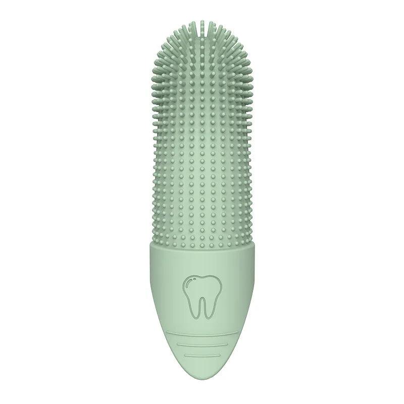 360° Dog Finger Toothbrush — Food-Grade Silicone Dental Care for Dogs & Cats