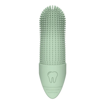 360° Dog Finger Toothbrush — Food-Grade Silicone Dental Care for Dogs & Cats