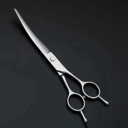 Professional Pet Grooming Scissors Set — Trimming, Bent & Straight Scissors for Dogs & Cats