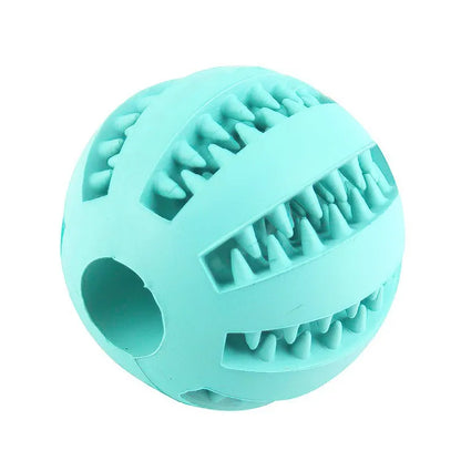 Dog Treat Feeder Chew Ball — Non-Toxic Bite-Resistant Teeth Cleaning Toy for Dogs & Cats
