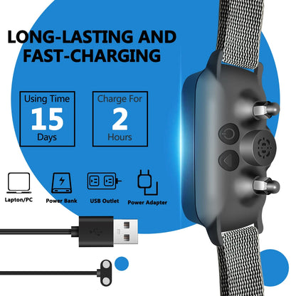 Dog Bark Collar,Bark Collar for Large Medium Small Dogs,Smart Bark Collar,Rechargeable Anti Barking Training Collar with 8 Adjus