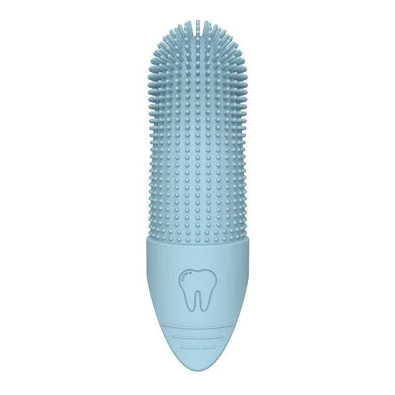 360° Dog Finger Toothbrush — Food-Grade Silicone Dental Care for Dogs & Cats