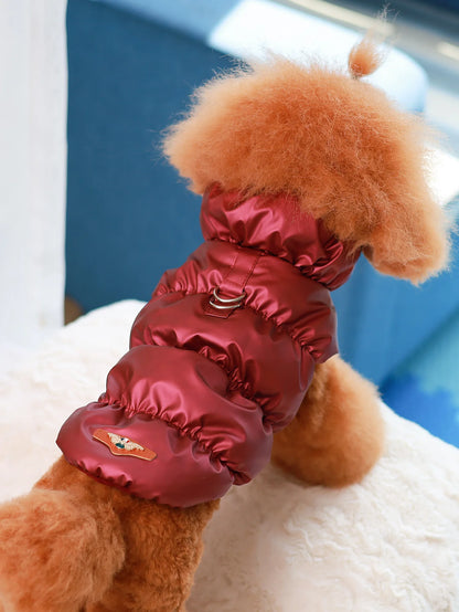 Dog Winter Jacket — 3-Layer Thick Warm Coat for Small to Medium Dogs
