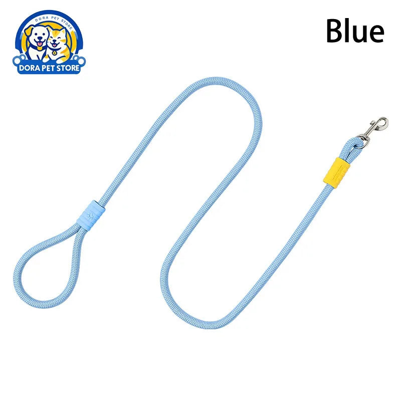 Colorful Dopamine Dog Walking Leash — Outdoor Contrasting Color Pet Leash