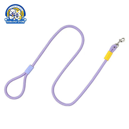 Colorful Dopamine Dog Walking Leash — Outdoor Contrasting Color Pet Leash