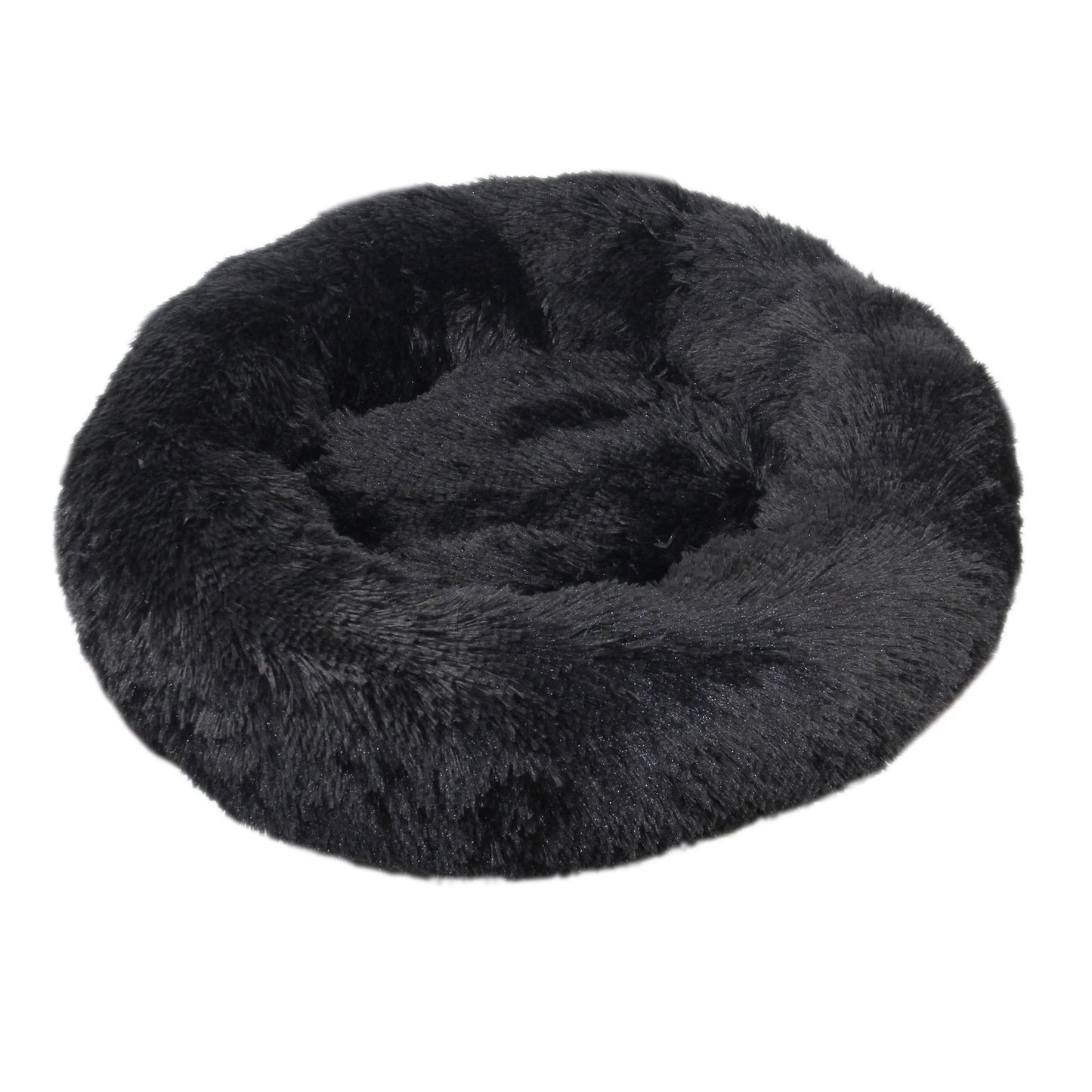 Round Plush Pet Bed — Super Soft Warm Sleeping Bed for Large Dogs & Cats