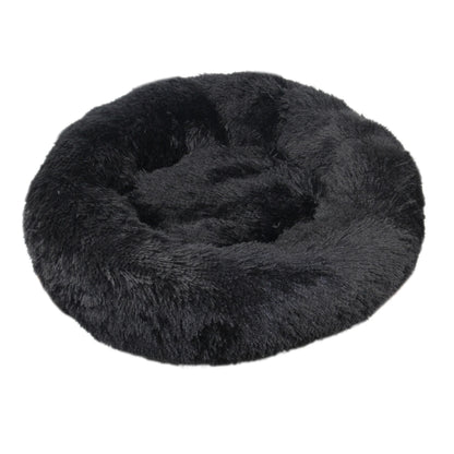 Round Plush Pet Bed — Super Soft Warm Sleeping Bed for Large Dogs & Cats