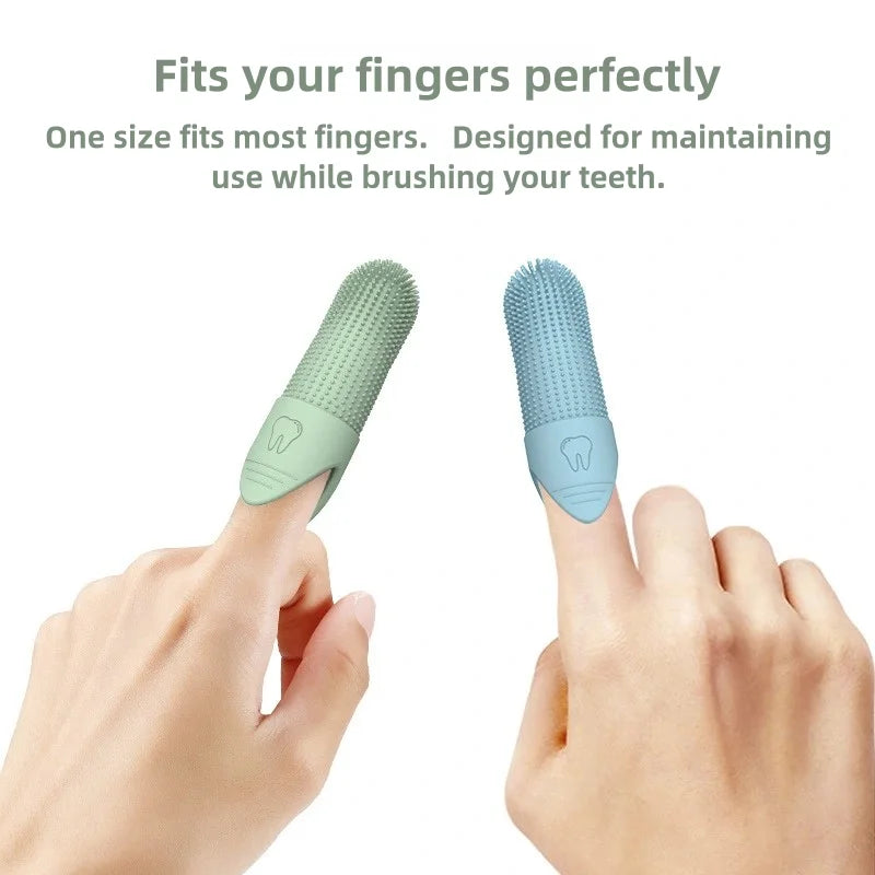 360° Dog Finger Toothbrush — Food-Grade Silicone Dental Care for Dogs & Cats