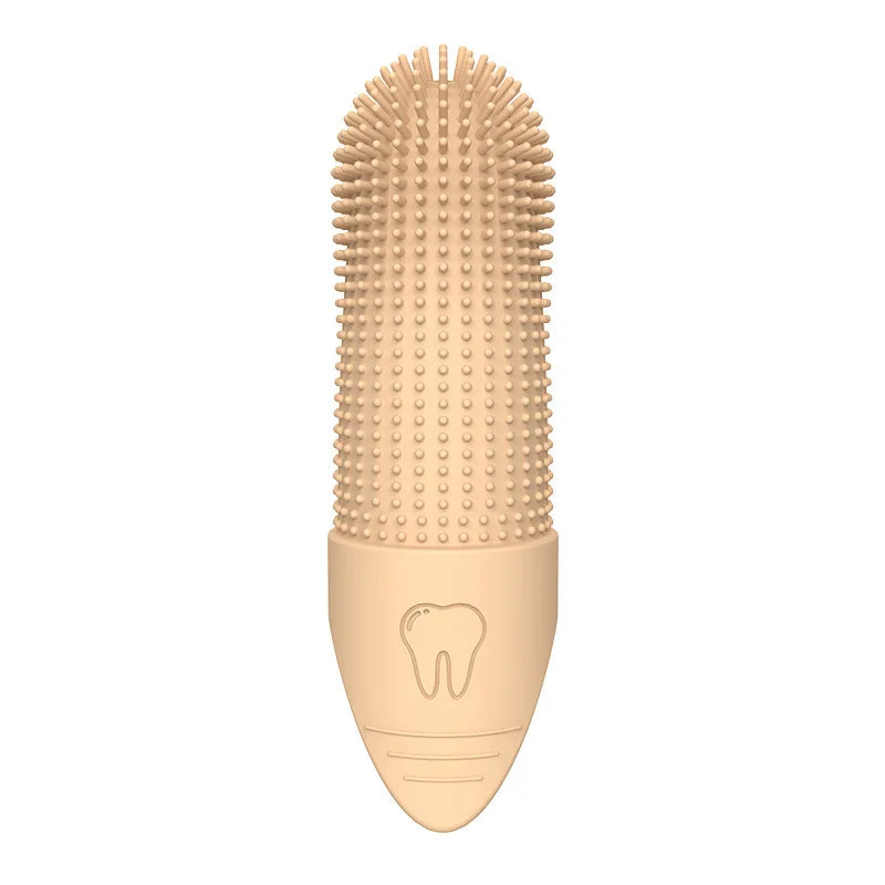 360° Dog Finger Toothbrush — Food-Grade Silicone Dental Care for Dogs & Cats