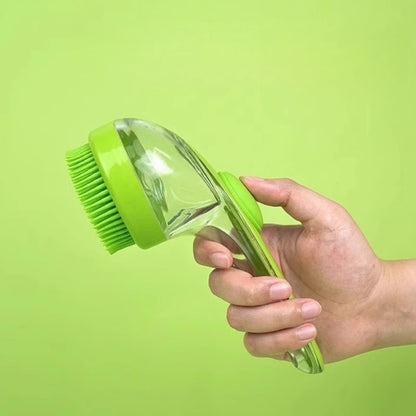 2-in-1 Pet Grooming & Bath Brush — Massage, Exfoliating & Lathering Scrubber for Dogs & Cats