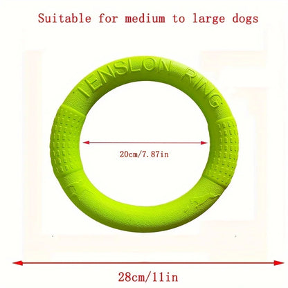 Floating Dog Flying Disc — Water-Resistant Interactive Training Ring Toy for Small & Medium Dogs